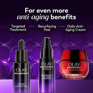 Olay Regenerist Anti-Aging Night Serum, Hydrating & Wrinkle Correcting Treatment 1 fl oz - New