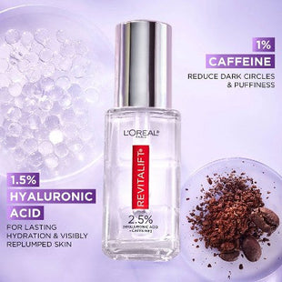 L'Oreal Paris Revitalift Derm Intensives Hyaluronic Acid+Caffeine 0.67 fl oz - Imperfect Box
