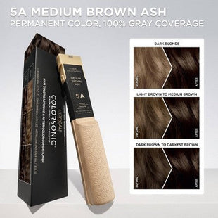 L'Oreal Paris Colorsonic Permanent Hair Color Cartridge  Medium Brown Ash 5A - Imperfect Box