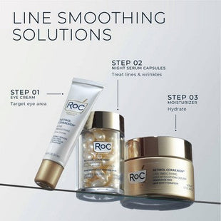RoC Retinol Capsules Anti-Aging Night Retinol Face Serum Treatment 30ct/0.35 fl oz - Imperfect Box