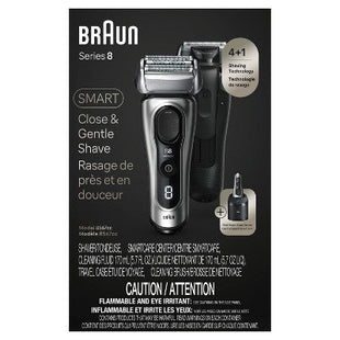 BRAUN SERIES 8-8567CC RECHARGEABLE WET & DRY SHAVER + SMARTCARE CENTER - Imperfect Box