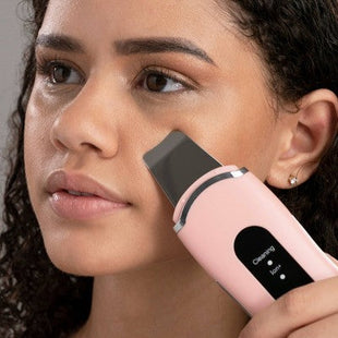 Spa Sciences LELA Ultrasonic Skin Scrubber Spatula Pink - Imperfect Box
