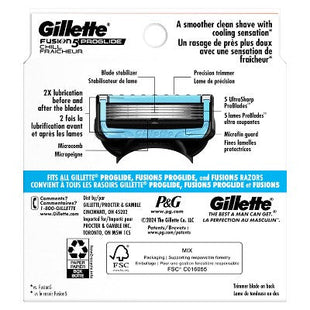Gillette ProGlide Chill Razor Refills for Men 8 Blade Refills - New