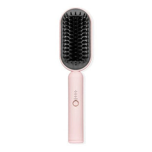 L'ange Hair Mane Pass 2-In-1 Heated Straightening Brush Blush - Imperfect Box