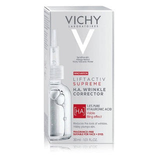 Vichy LiftActiv 1.5% Hyaluronic Acid Wrinkle Corrector Face Serum; Vitamin C  1.01 fl oz - New