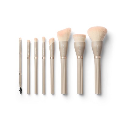 Sonia Kashuk Limited Edition Ribbed Complete Makeup Brush Set 8ct - New