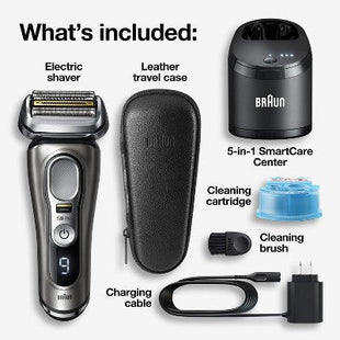 Braun Series 9-9465cc Pro Electric Foil Shaver with ProLift Beard Trimmer; Clean; Charge SmartCare Center - Imperfect Box
