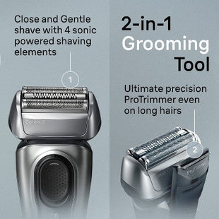 BRAUN SERIES 8-8567CC RECHARGEABLE WET & DRY SHAVER + SMARTCARE CENTER - Imperfect Box