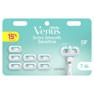 Venus Extra Smooth Sensitive Women's Razor Blade Refills 7ct - Missing Box