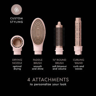 InfinitiPRO by Conair DigitalAIRE Multi-Attachment Styling System Rose Pink  1.25" - Imperfect Box