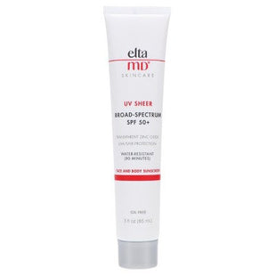 EltaMD UV Sheer Broad-Spectrum SPF 50+ Face and Body Sunscreen 3 oz - Imperfect Box