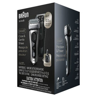 BRAUN SERIES 8-8567CC RECHARGEABLE WET & DRY SHAVER + SMARTCARE CENTER - Imperfect Box