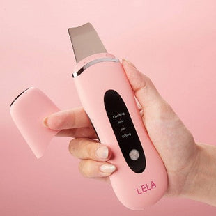 Spa Sciences LELA Ultrasonic Skin Scrubber Spatula Pink - New