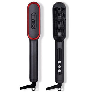TYMO Ring Plus Hair Straightening Comb Black 1 1/2 - New