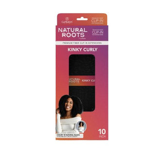 Curlkalon Kinky Curly 10 inch Clip-In Natural Black Hair Extension 9ct - Imperfect Box