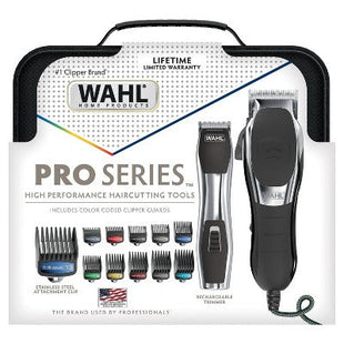 Wahl Pro Series High Performance Corded Electric Haircutting Kit with Cordless Rechargeable Beard Trimmer - New