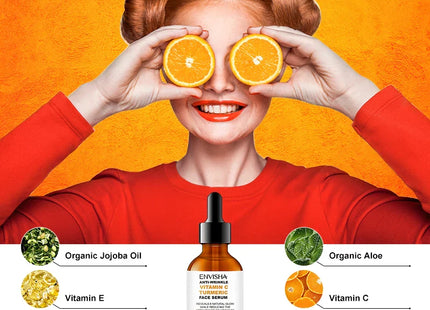 Vitamin C Turmeric Serum Facial Whitening Anti Aging Wrinkle Moisturizing Essence Face Korean Cosmetics Skin Care Shrink Pores
