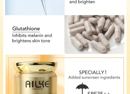 AILKE Dark Spot Corrector Hydration Facial Cream With Spf35+ Lighting Skin Tone Anti-sunburn Skin Care