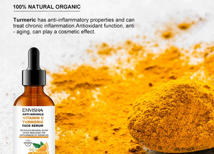 Vitamin C Turmeric Serum Facial Whitening Anti Aging Wrinkle Moisturizing Essence Face Korean Cosmetics Skin Care Shrink Pores