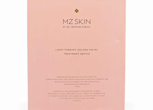 MZ SKIN Light-Therapy Golden Facial Treatment Device - Renewed