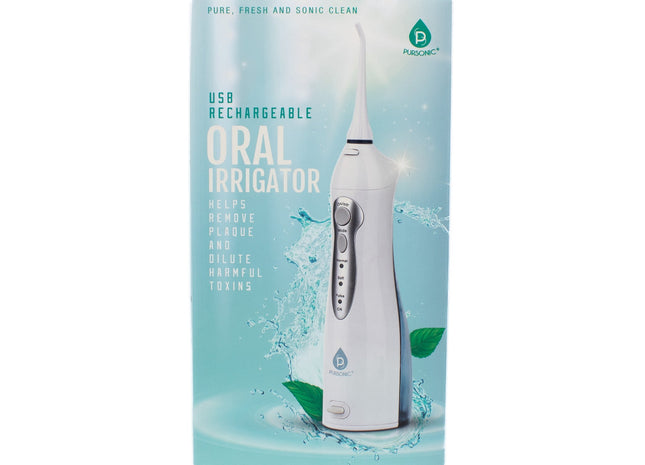Pursonic USB Rechargeable Oral Irrigator & Water Flossing Device - New