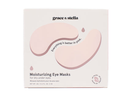 Grace & Stella Moisturizing Pink Eye Masks 48 Pairs - New