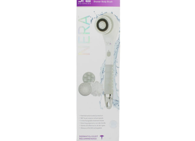 Spa Sciences NERA Automated Bath & Shower Body Brush WHITE - New