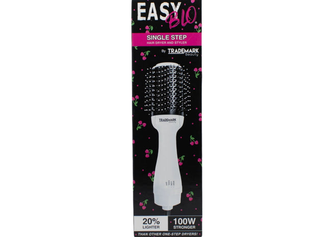 Trademark Beauty Easy Blo Hair Dryer and Styler in White - New