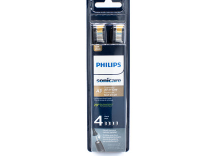 Philips Sonicare A3 Toothbrush Heads HX9094/95 Black 4 pack - New