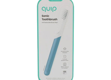 quip Sonic Battery Operated Toothbrush in White / Blue - Imperfect Box
