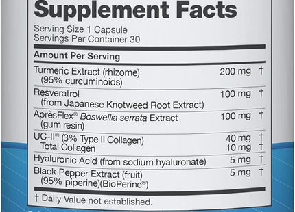Instaflex Advanced Joint Support Nutritional Supplement Capsule with Doctor Formulated Joint Relief Supplement, Featuring UC-II Collagen & 5 Other Joint Discomfort Fighting Ingredients, 60 Ct