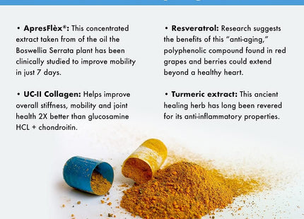 Instaflex Advanced Joint Support Nutritional Supplement Capsule with Doctor Formulated Joint Relief Supplement, Featuring UC-II Collagen & 5 Other Joint Discomfort Fighting Ingredients, 60 Ct