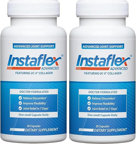 Instaflex Advanced Joint Support Nutritional Supplement Capsule with Doctor Formulated Joint Relief Supplement, Featuring UC-II Collagen & 5 Other Joint Discomfort Fighting Ingredients, 60 Ct