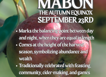 Mabon Soy Wax Candle - McIntosh Apple, Granny Smith, Apple Pie & Harvest Spices