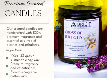 Imbolc Soy Wax Candle - Heather, Rose, Narcissus & Vetiver