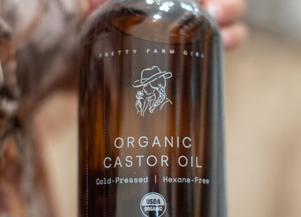 Organic Pure Castor Oil + Cloth Pack Bundle
