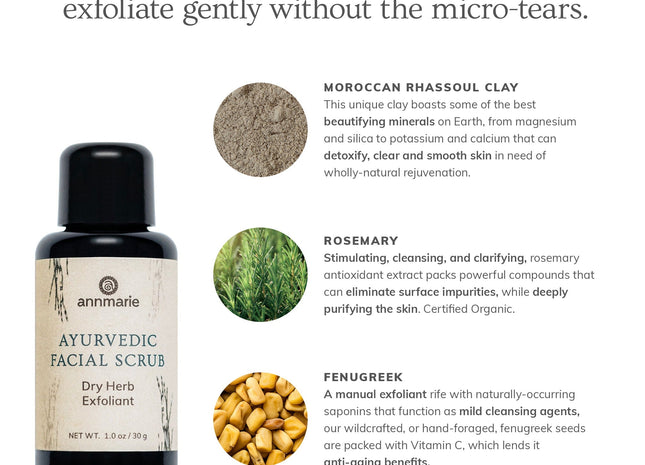 Ayurvedic Facial Scrub (30ml)- Collective