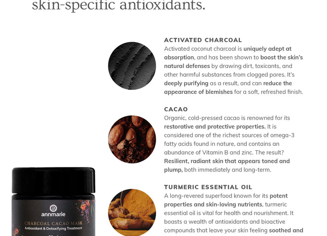 Charcoal Cacao Mask (50ml)- Collective
