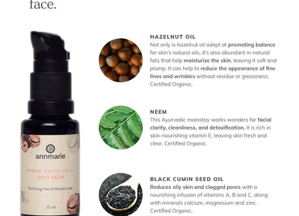 Herbal Facial Oil for Oily Skin (15ml)- Collective