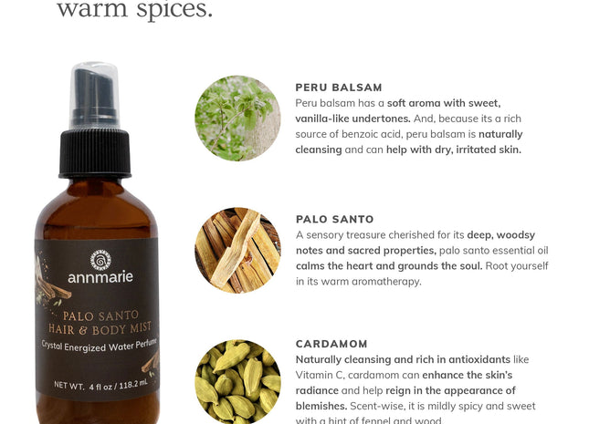 Palo Santo Hair & Body Mist (4oz)- Collective