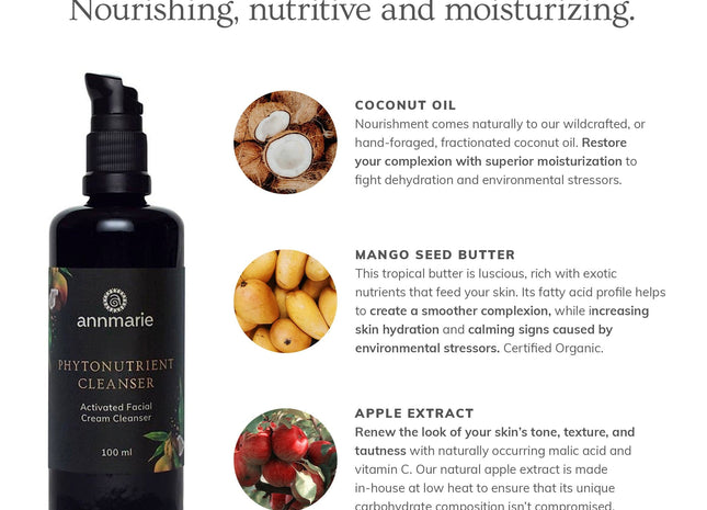 Phytonutrient Cleanser - Activated Facial Cream Cleanser (100ml)- Collective