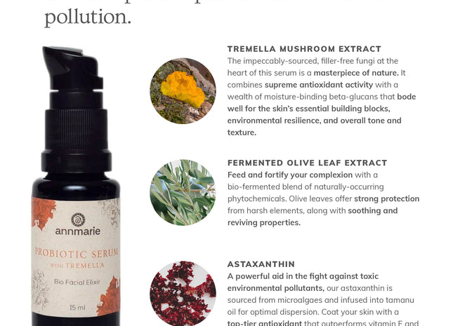 Probiotic Serum With Tremella - Bio Facial Elixir (15ml)- Collective
