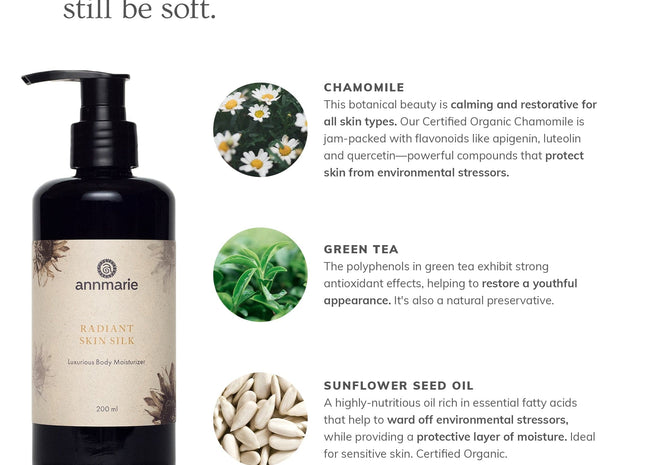 Radiant Skin Silk Body Lotion (200ml)- Collective