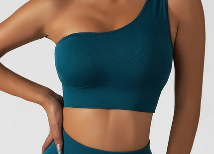 Summer Sexy Oblique Shoulder Yoga Clothes Tops