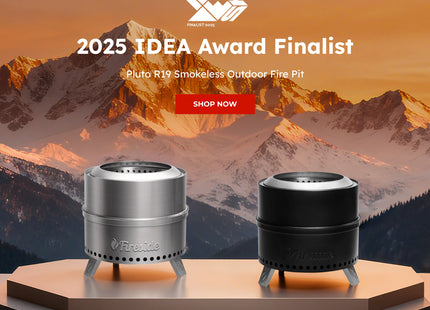 Pluto R19-PG Smokeless Outdoor Fire Pit -  Painted Black