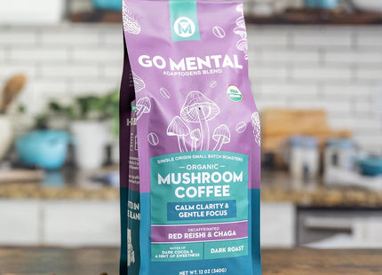 Decaffeinated Red Reishi & Chaga Mushroom Coffee Adaptogens Blend