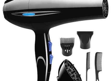 2200W Powerful Hair Dryer with Nozzle Tail Comb Flat