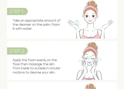 Vitamin C Facial Cleanser Skin Deep Cleansing Moisturizing Blackhead Removal skincare Face Wash Foam Face Cleanser Skin Care