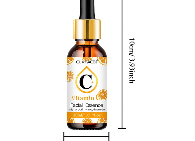 Vitamin C essence removes dark spots, whitens, moisturizes, resists aging, wrinkles and tightens skin care cosmetics 30ml