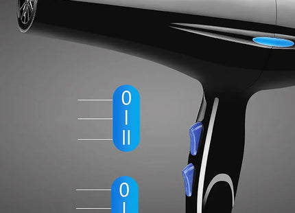 2200W Powerful Hair Dryer with Nozzle Tail Comb Flat